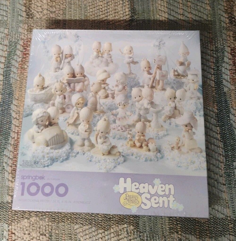 Heaven Sent 1995 Precious Moments  Springbok 1000 Pc Puzzle Collector Series